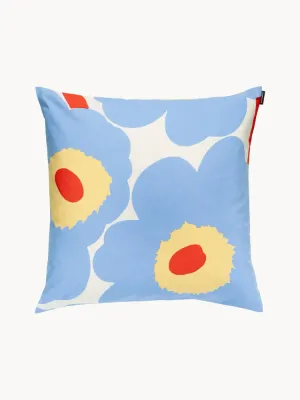Marimekko Наволочка декоративная Unikko, Ш 50 × Д 50 см, Синий