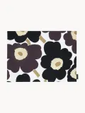 Marimekko Салфетка под приборы Pieni Unikko, 42x31 см, чёрный с белым и сливовым — фото 1