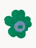 Marimekko Коврик для ванной Unikko, Ш 73 × В 74 см, Зелёный — фото 1
