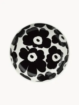 Marimekko Тарелка глубокая Unikko, Ø 21 см, Чёрный