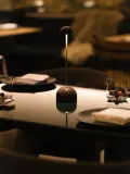 Marset Настольный светильник Sips, Ø 9 × В 31 см, Коричневый — фото 4