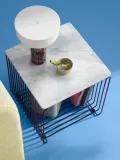 Montana Furniture Полка настенная Panton Wire Single, панель из мрамора, Ш 35 × Д 35 см, Белый мрамор — фото 5