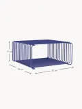 Montana Furniture Полка настенная модульная Panton Wire Half Height 35х35х17 см тёмно-синяя — фото 2