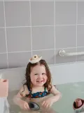 Набор игрушек для ванной Mushie лодочки складывающиеся в стопку, 5 предметов, 12x6x6 см, в оттенках синего и зелёного — фото 5
