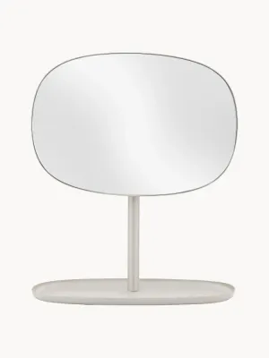 Normann Copenhagen Зеркало косметическое настольное Flip с подносом, высота 35 см, Ш 28 × В 35 см, Светлый бежевый