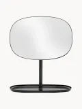 Normann Copenhagen Зеркало косметическое настольное Flip с подносом, высота 35 см, Ш 28 × В 35 см, Чёрный — фото 1