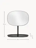 Normann Copenhagen Зеркало косметическое настольное Flip с подносом, высота 35 см, Ш 28 × В 35 см, Чёрный — фото 2