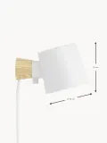 Normann Copenhagen Настенный светильник Rise, белый с натуральным светлым деревом — фото 2