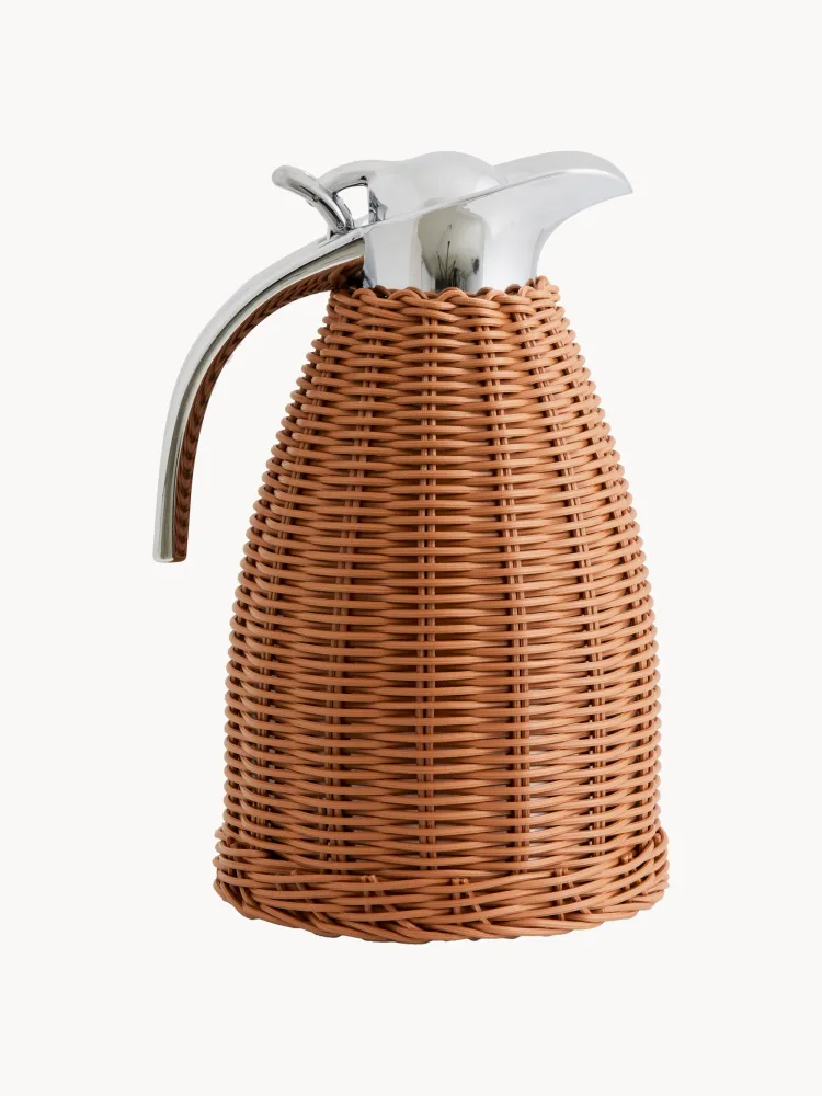 Термос-кувшин Nordal Tincan из стали с ротангом, 1,4 л