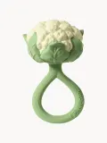 Oli & Carol Прорезыватель для зубов Cauliflower в форме цветной капусты из натурального каучука, 12 х 22 см, бело-зелёный — фото 1