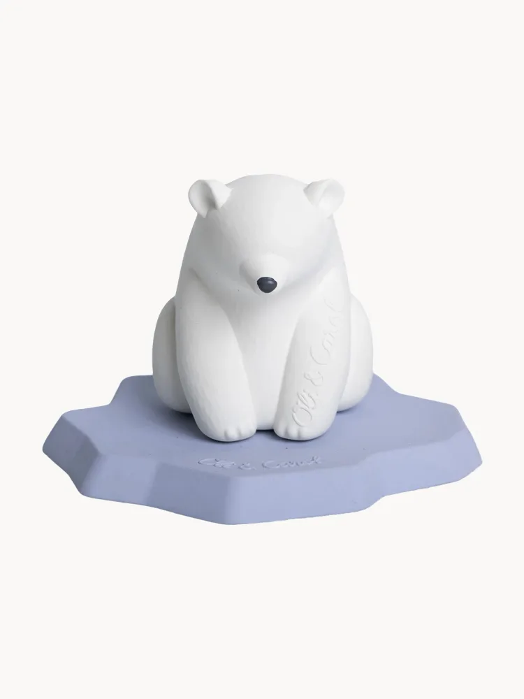 Oli & Carol Игрушка для ванной Ice Protector белый медведь из натурального каучука, ручная работа, 19 x 15 см