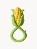 Oli & Carol Прорезыватель для зубов Corn в форме кукурузного початка из натурального каучука, 12 х 22 см, жёлто-зелёный — фото 1