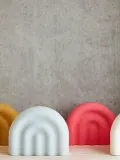 OYOY Mini Настольный светильник детский Rainbow силиконовый в форме радуги, 18х14х6 см, мятный зелёный — фото 3