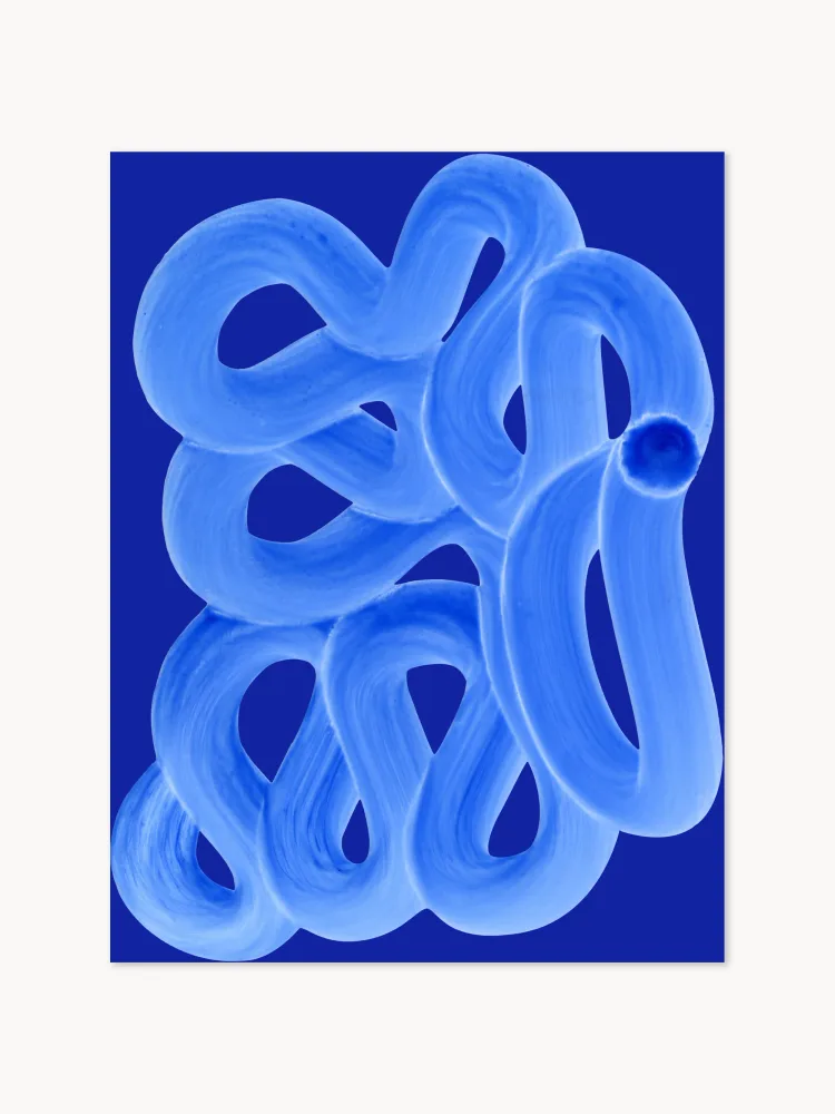 Paper Collective Постер Blue Brush художника Арно