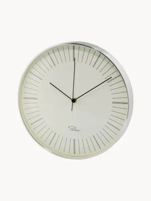 Philippi Часы настенные Tempus из алюминия в классическом дизайне, диаметр 31 см, серебристые
