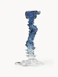 Подсвечник POLSPOTTEN Drip из стекла синий — фото 1