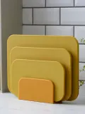 Комплект разделочных досок Rosti Choptima, 4 предмета, жёлтый — фото 4