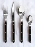 Sabre Paris Набор столовых приборов Bistrot, 4 предмета, Чёрный — фото 4