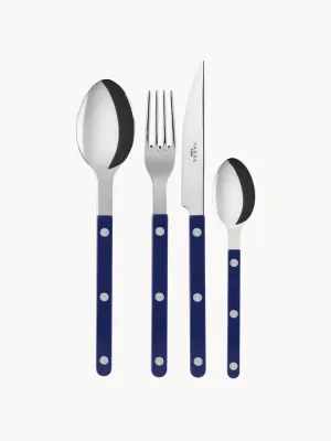Sabre Paris Набор столовых приборов Bistrot, 4 предмета, Тёмный синий