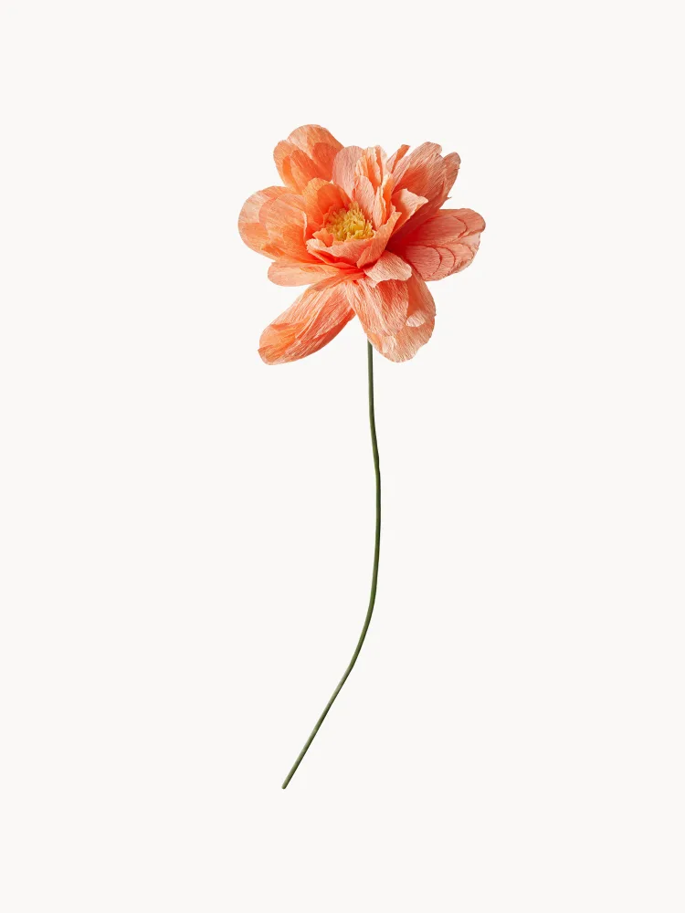 STUDIO ABOUT Искусственный цветок Grand Peony декоративный, Д 48 см, Персиковый