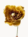 STUDIO ABOUT Искусственный цветок ручной работы Ice Poppy из крепированной бумаги, Д 44 см, Ochrowy — фото 2