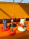 Набор столовых свечей STUDIO ABOUT New Ones, 4 шт, В 24 см, Светлый синий — фото 2