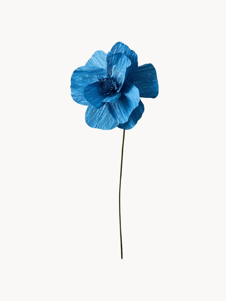 STUDIO ABOUT Искусственный цветок ручной работы Himalayan Poppy из крепированной бумаги