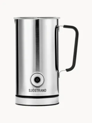 Sjöstrand Coffee Вспениватель молока Zeio на 300 мл из нержавеющей стали, капучинатор с горячим и холодным режимом, серебристый