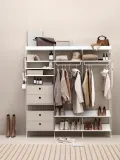 String Furniture Полка для обуви String System из стали, 58х30 см, высота 10 см, белая — фото 4