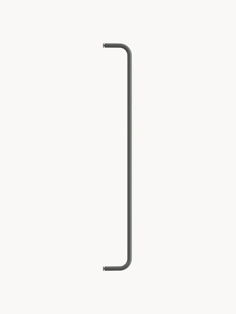 String Furniture Штанга для одежды настенная String System из стали с порошковой окраской, 72 см, тёмно-серая