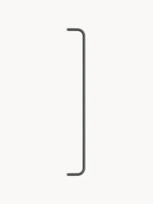 String Furniture Штанга для одежды настенная String System из стали с порошковой окраской, 72 см, тёмно-серая