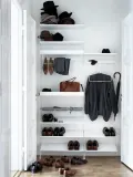 String Furniture Полка для обуви String System из стали, 78х30 см, высота 10 см, белая — фото 4