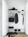 String Furniture Полка для обуви String System из стали, 78х30 см, высота 10 см, белая — фото 5