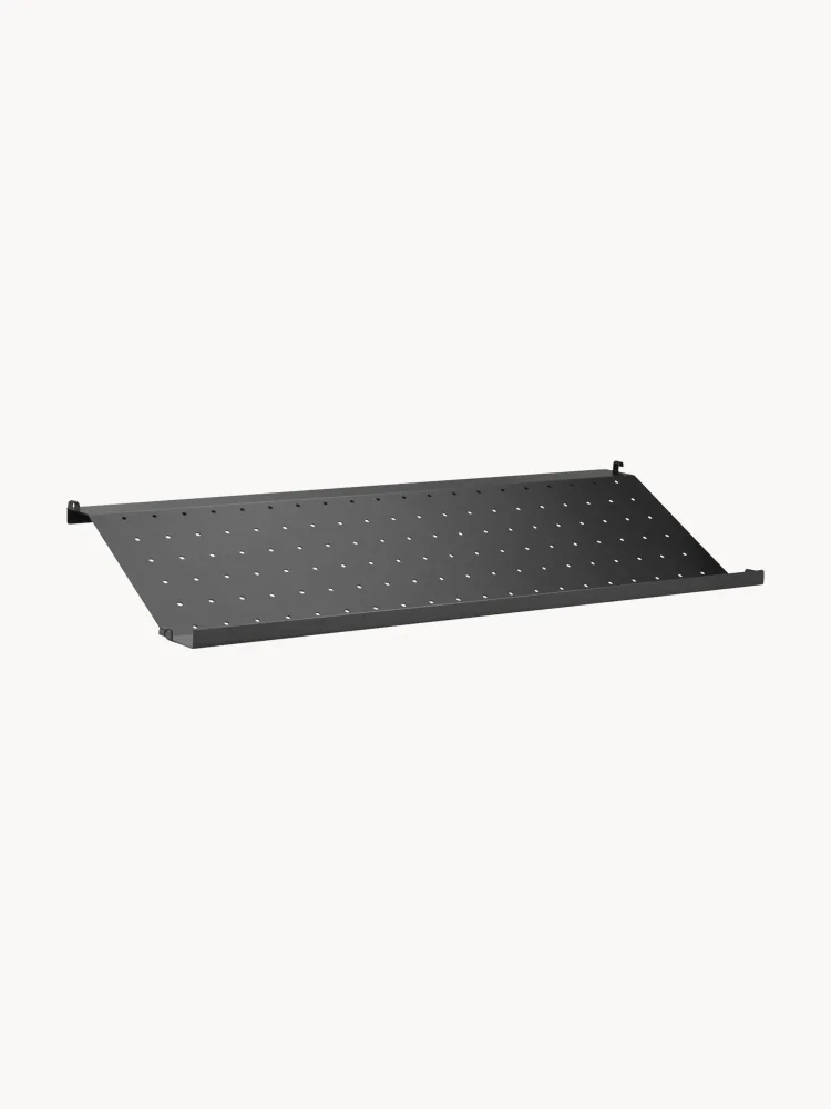 String Furniture Полка для обуви String System из стали, 78х30 см, высота 10 см, чёрная