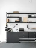 String Furniture Полка String System для стеллажной системы, Ш 78 × Г 30 см, Чёрный — фото 5