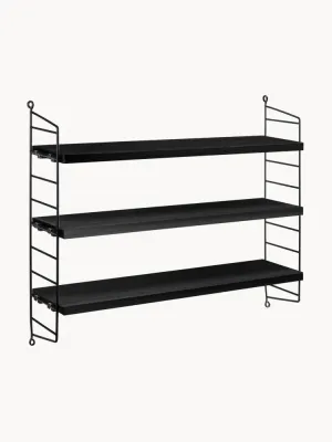 String Furniture Полка String Pocket, Ш 60 × В 50 см, Чёрный