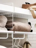String Furniture Полка настенная металлическая String System, 58х30 см, нагрузка до 25 кг, белая — фото 3