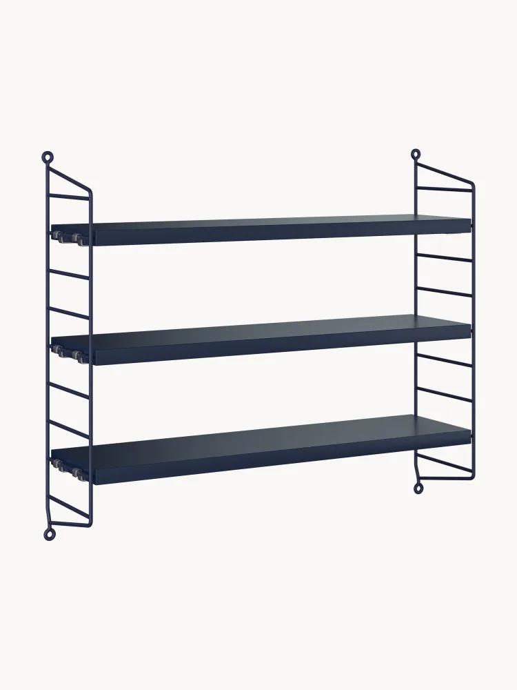String Furniture Полка String Pocket, Ш 60 × В 50 см, Тёмный синий