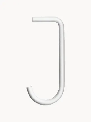 String Furniture Вешалка настенная String System, набор из 5 крючков, Ш 4 × В 8 см, Белый