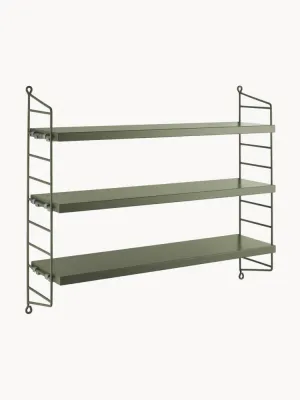 String Furniture Полка String Pocket, Ш 60 × В 50 см, Шалфейный зелёный