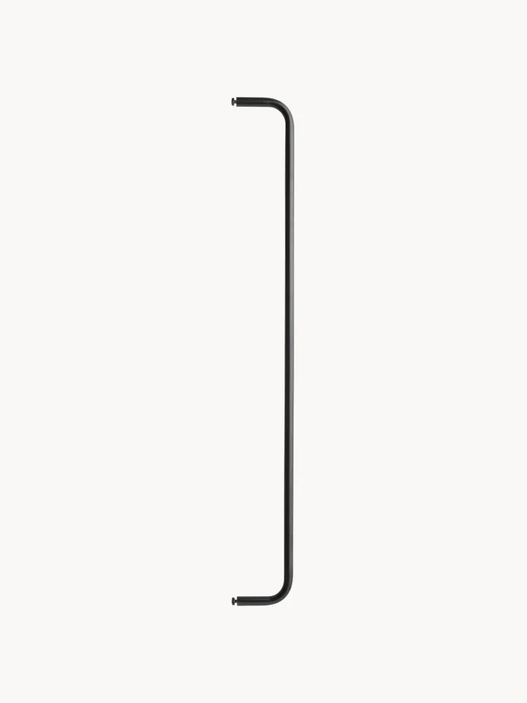 String Furniture Штанга для одежды настенная String System из стали с порошковой окраской, 72 см, чёрная
