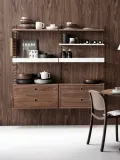 String Furniture Панель настенная String System для стеллажа, сталь с порошковой окраской, 30 x 75 см, чёрная — фото 5
