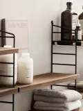 String Furniture Панель настенная String System для стеллажа, сталь с порошковой окраской, 20 x 50 см, чёрная — фото 3