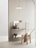 String Furniture Стойка напольная для стеллажа String System металлическая решётчатая, 30х85 см, светло-бежевая — фото 7
