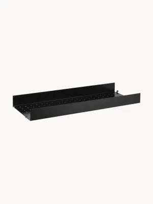 String Furniture Полка настенная для стеллажа String System из стали с порошковой окраской, 78 x 30 см, чёрная