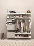 String Furniture Полка настенная стальная для стеллажа String System с порошковой окраской, 58 x 20 см, белая — фото 6