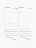 String Furniture Стойка напольная для стеллажа String System металлическая решётчатая, 30х85 см, тёмно-серая — фото 4