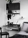 String Furniture Комплект настенных вешалок String System, 30 см, 2 шт, Ш 30 × Г 14 см, Чёрный — фото 4