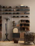 String Furniture Полка для стеллажа String System деревянная с лакированным шпоном, 58х20 см, комплект 3 шт., тёмное дерево — фото 4
