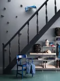 String Furniture Полка металлическая String System для настенной стеллажной системы, 58х30 см, светло-бежевая — фото 5